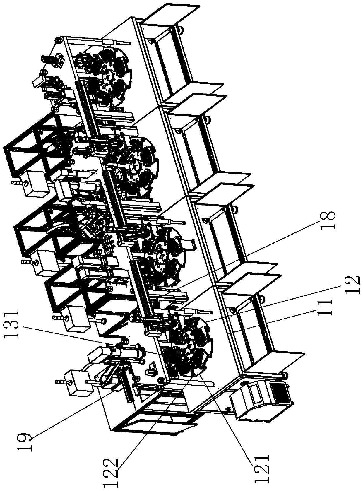 Water pump assembling equipment and water pump assembly line