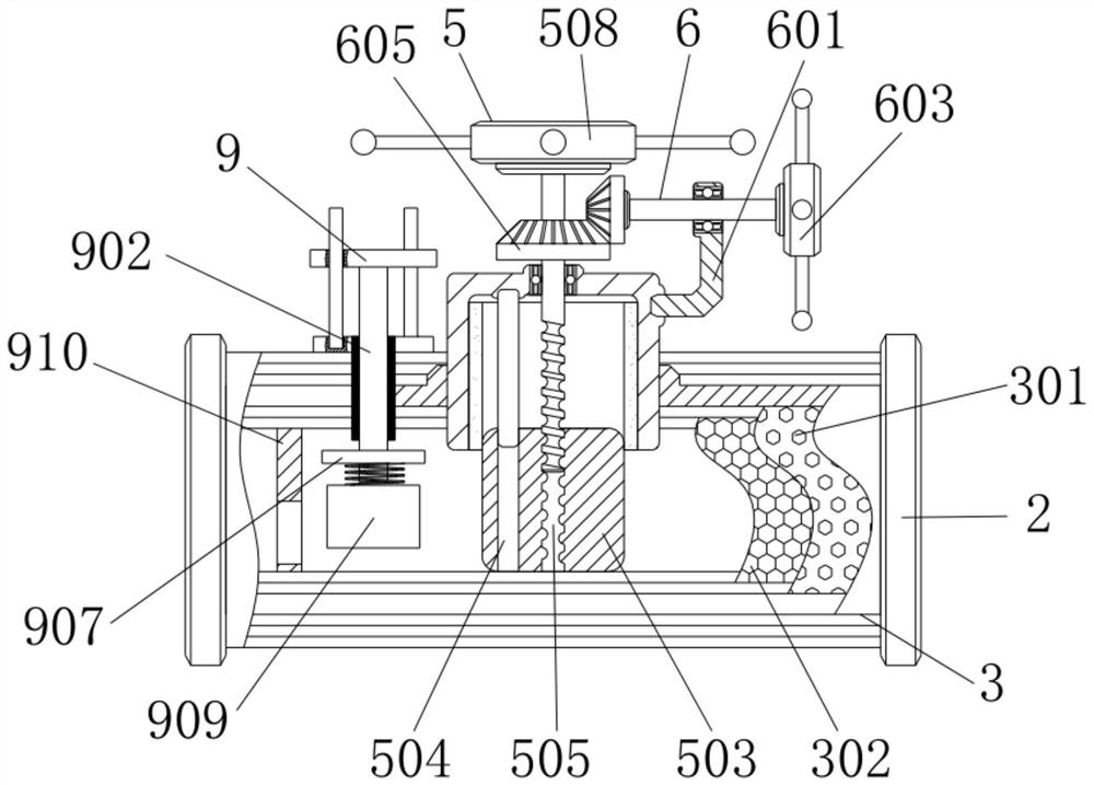 Flow regulation and control valve with flow stopping function