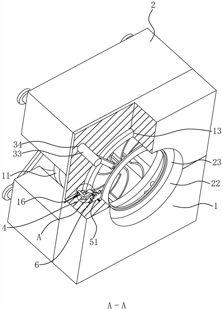 A high-speed rail fan assembly structure