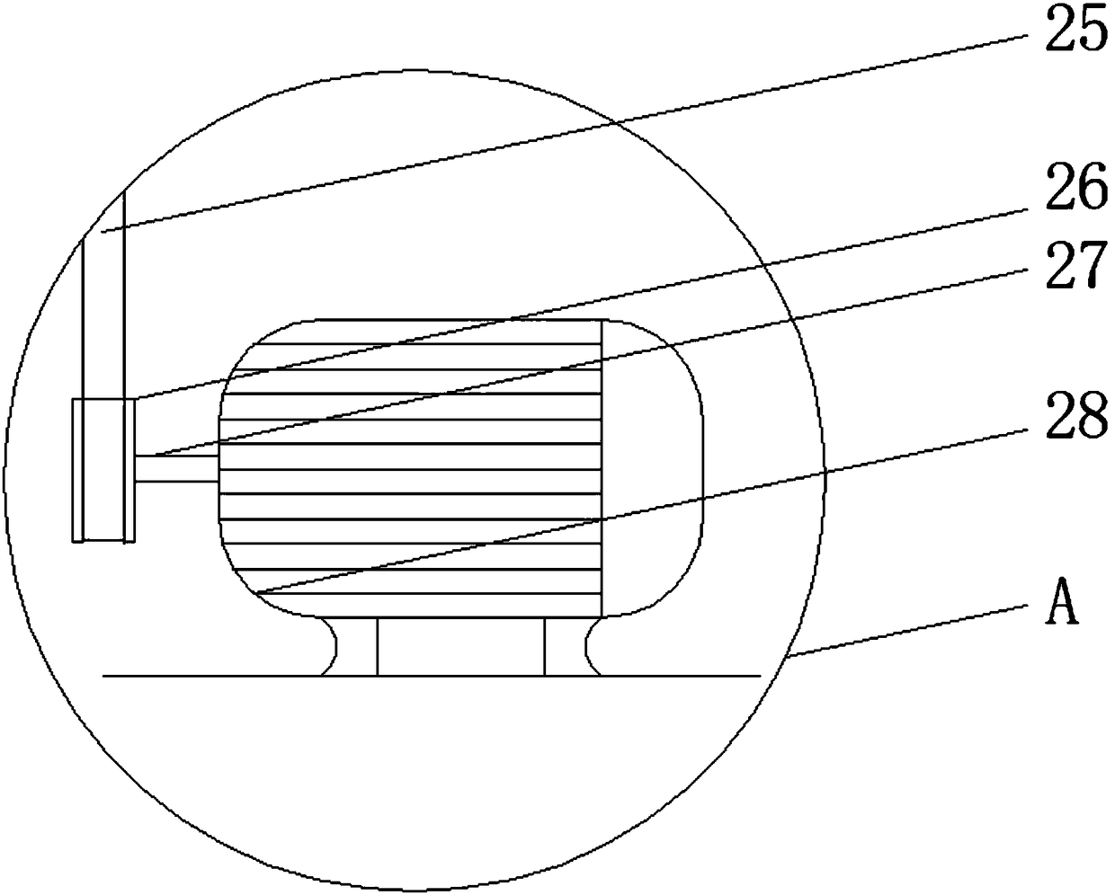 Vibrating filtering device for oil exploitation