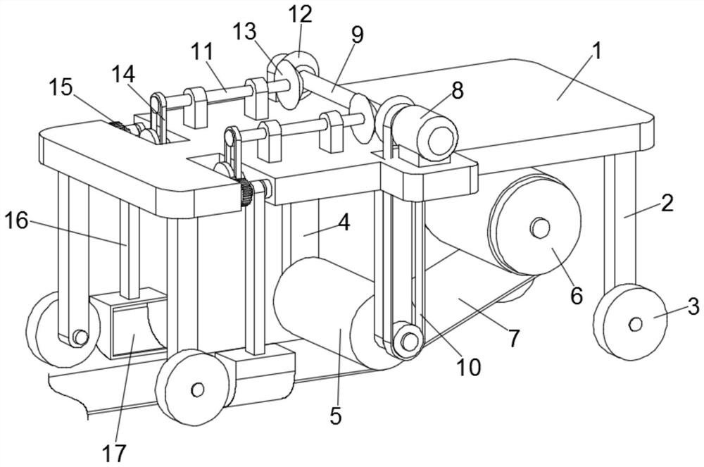 Film mulching device for agricultural planting