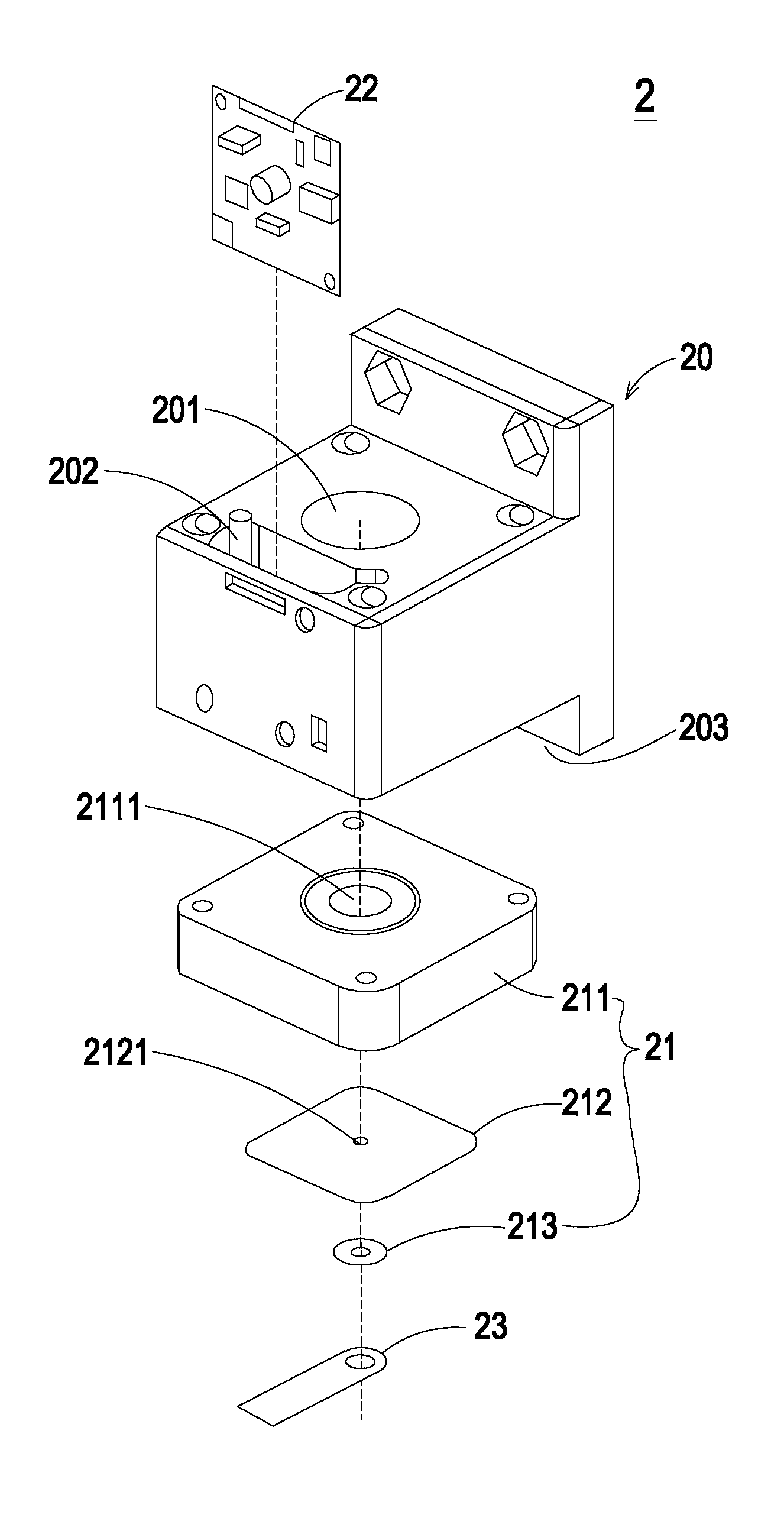 Single-nozzle inkjet head