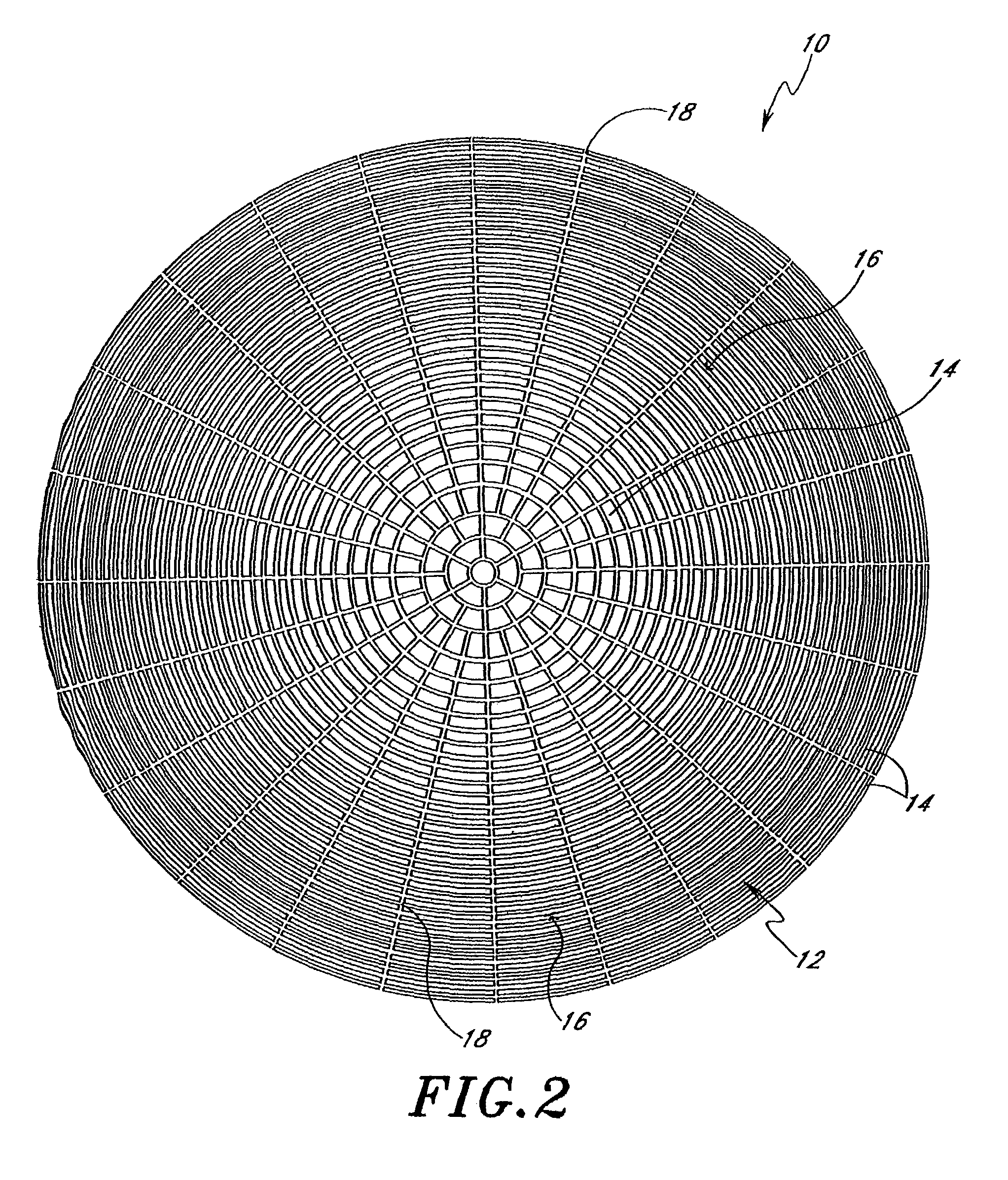 Gridded susceptor