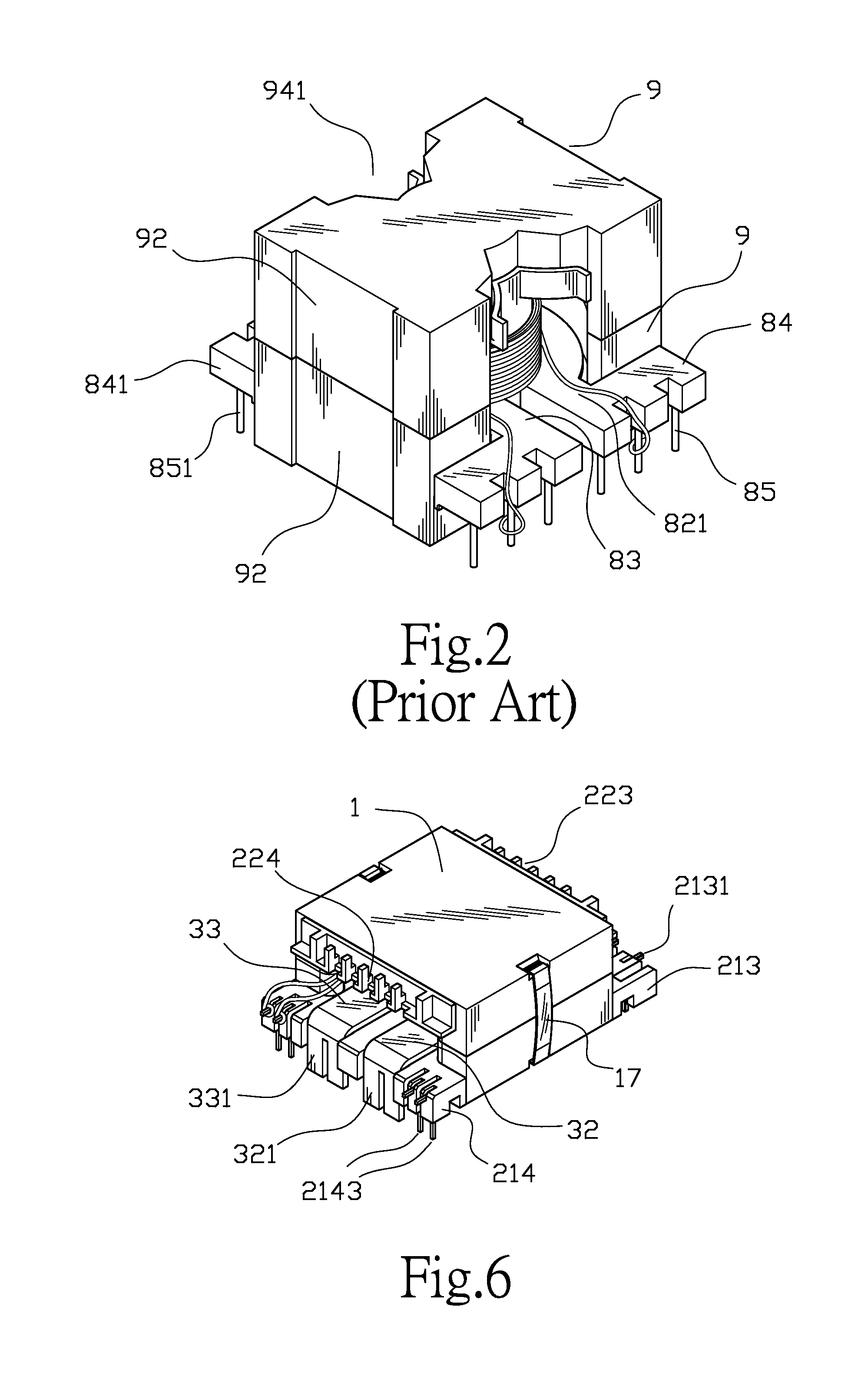 Structure of transformer's iron core