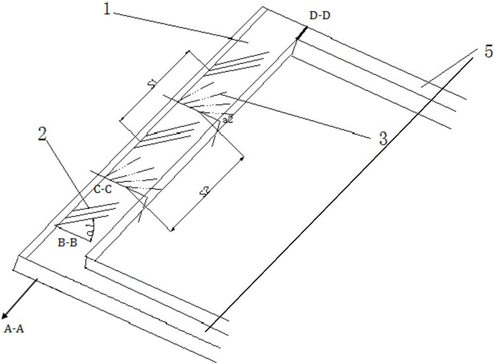 Block cutting type cut hole forced caving detonation method