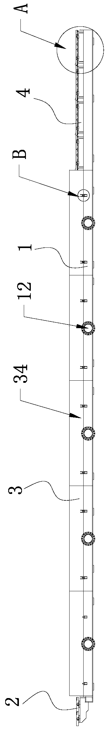 Multi-wire slitting and rolling controlled cooling device for bar