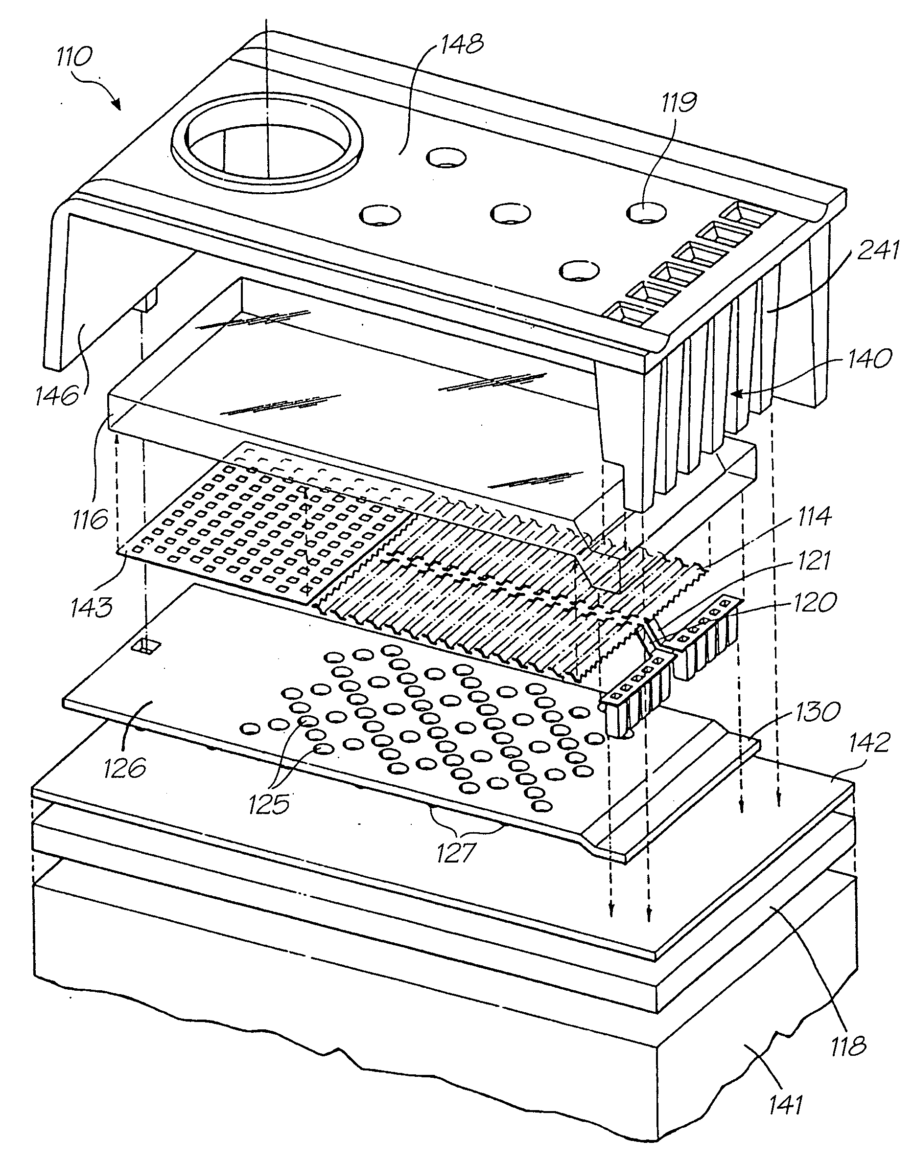 Printhead integrated circuit with high density array of droplet ejectors