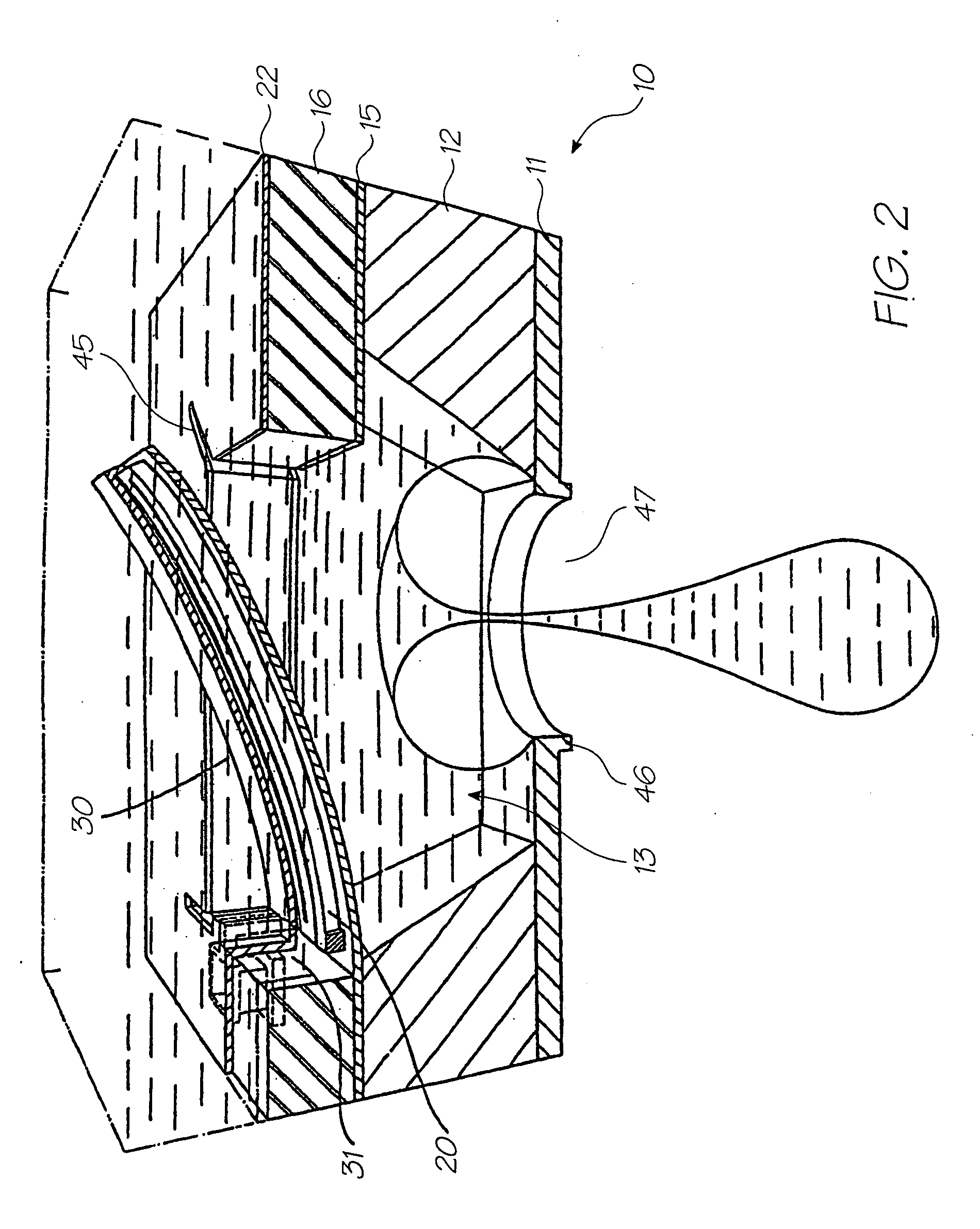 Printhead integrated circuit with high density array of droplet ejectors