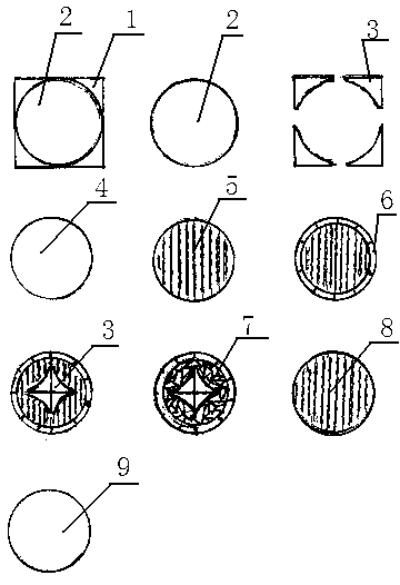 Round plywood manufacturing method