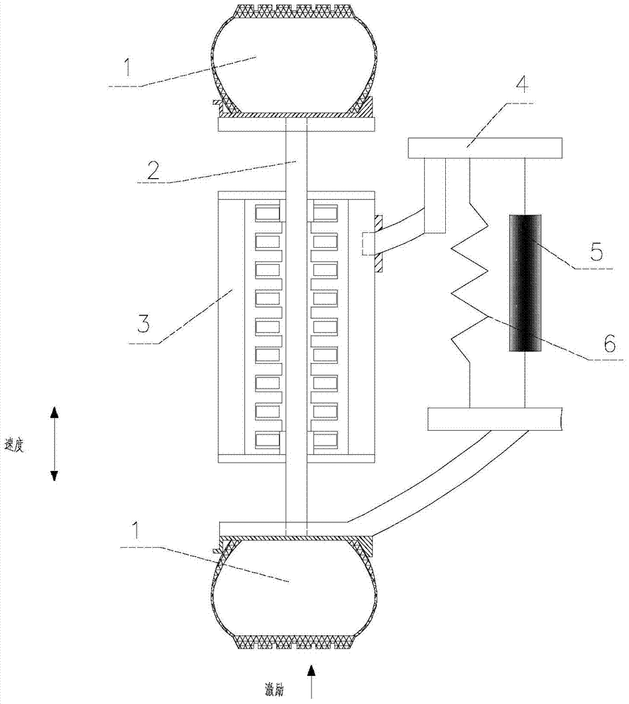 A linear motor type shock absorber in driving wheel