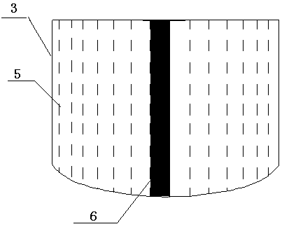 Containing furniture with curved surface shape