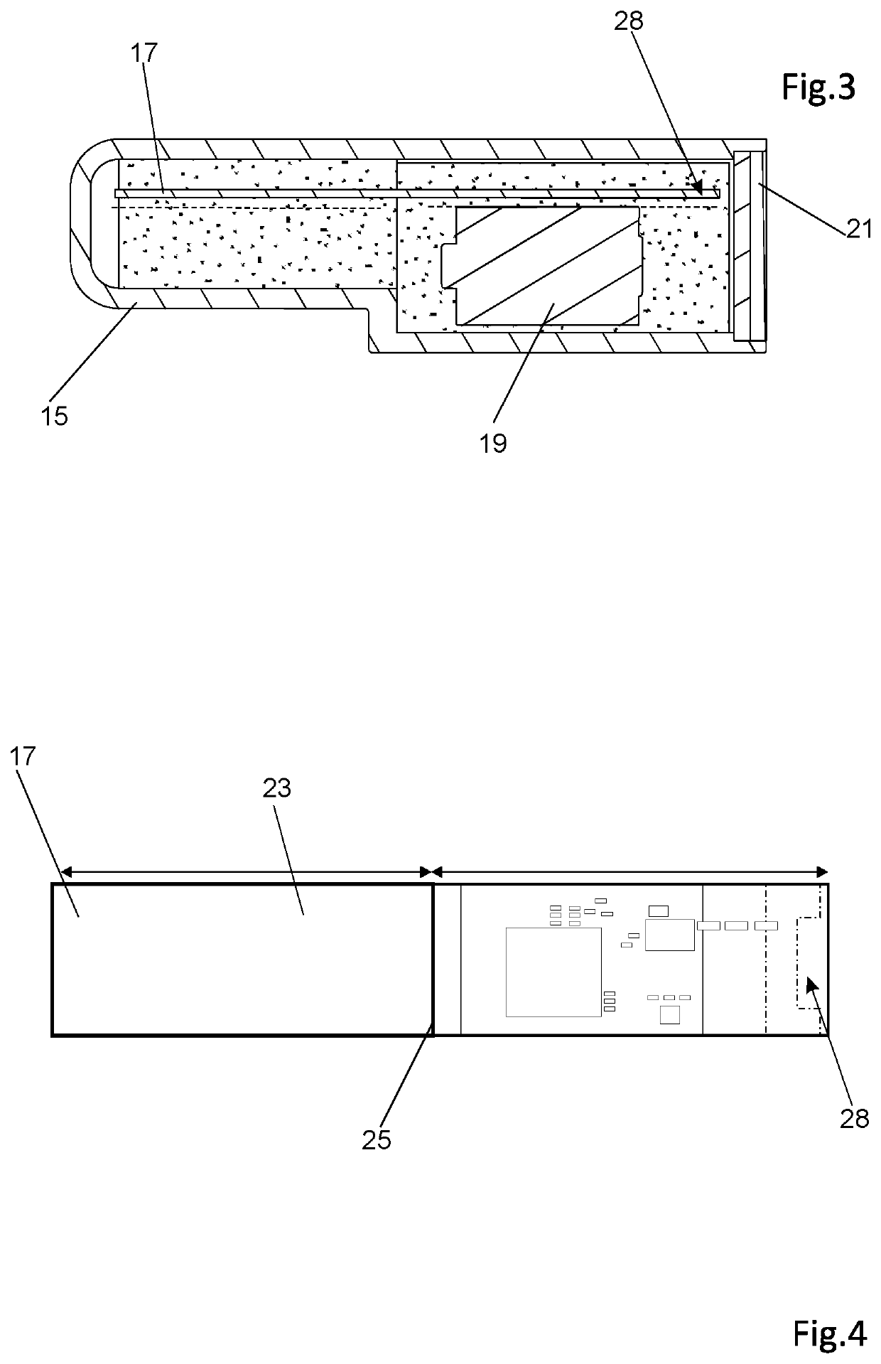 Wear sensor and the corresponding wear element, assembly and use