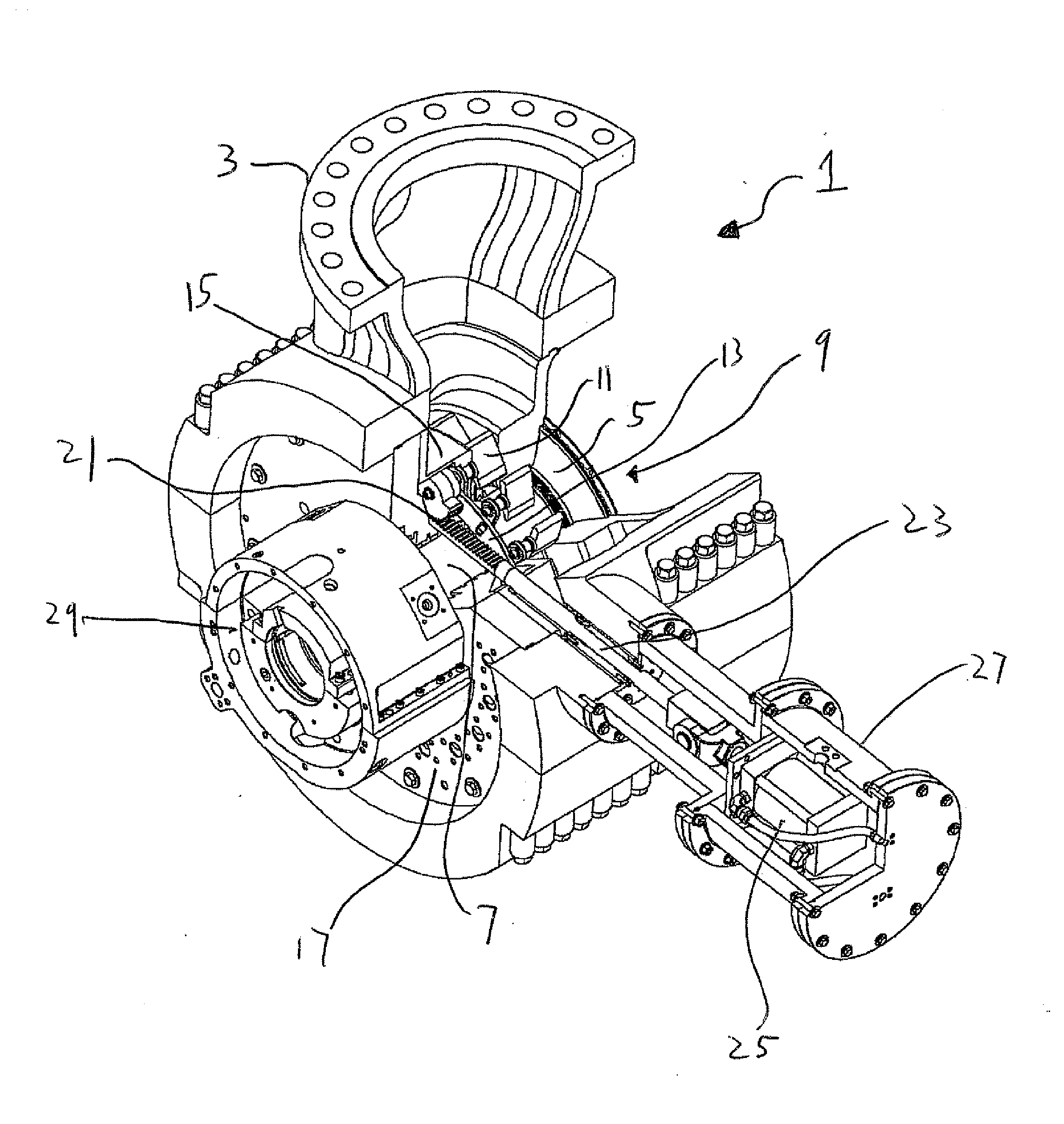 Centrifugal compressor having adjustable inlet guide vanes