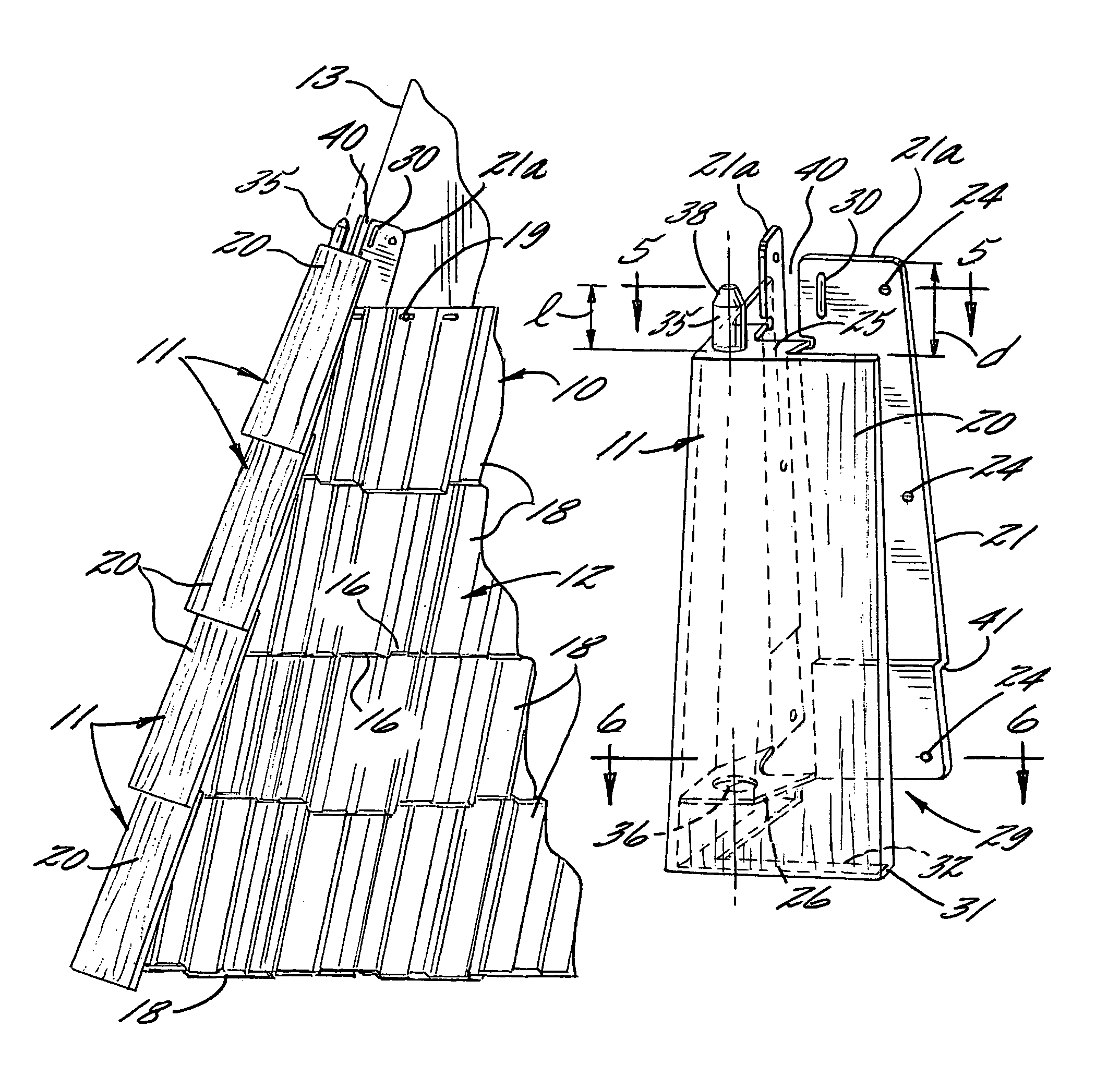 Roof and wall covering with improved corner construction