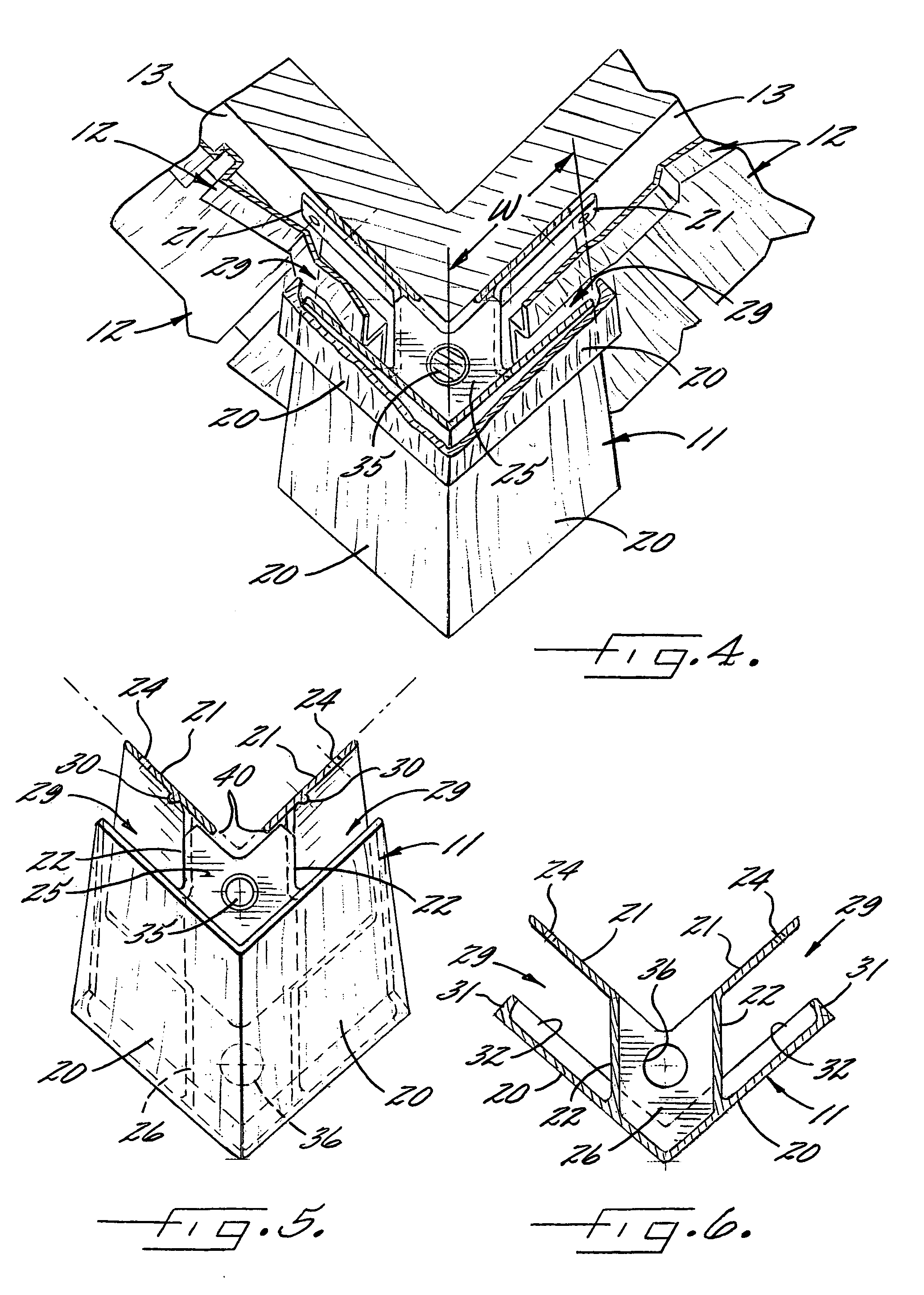 Roof and wall covering with improved corner construction