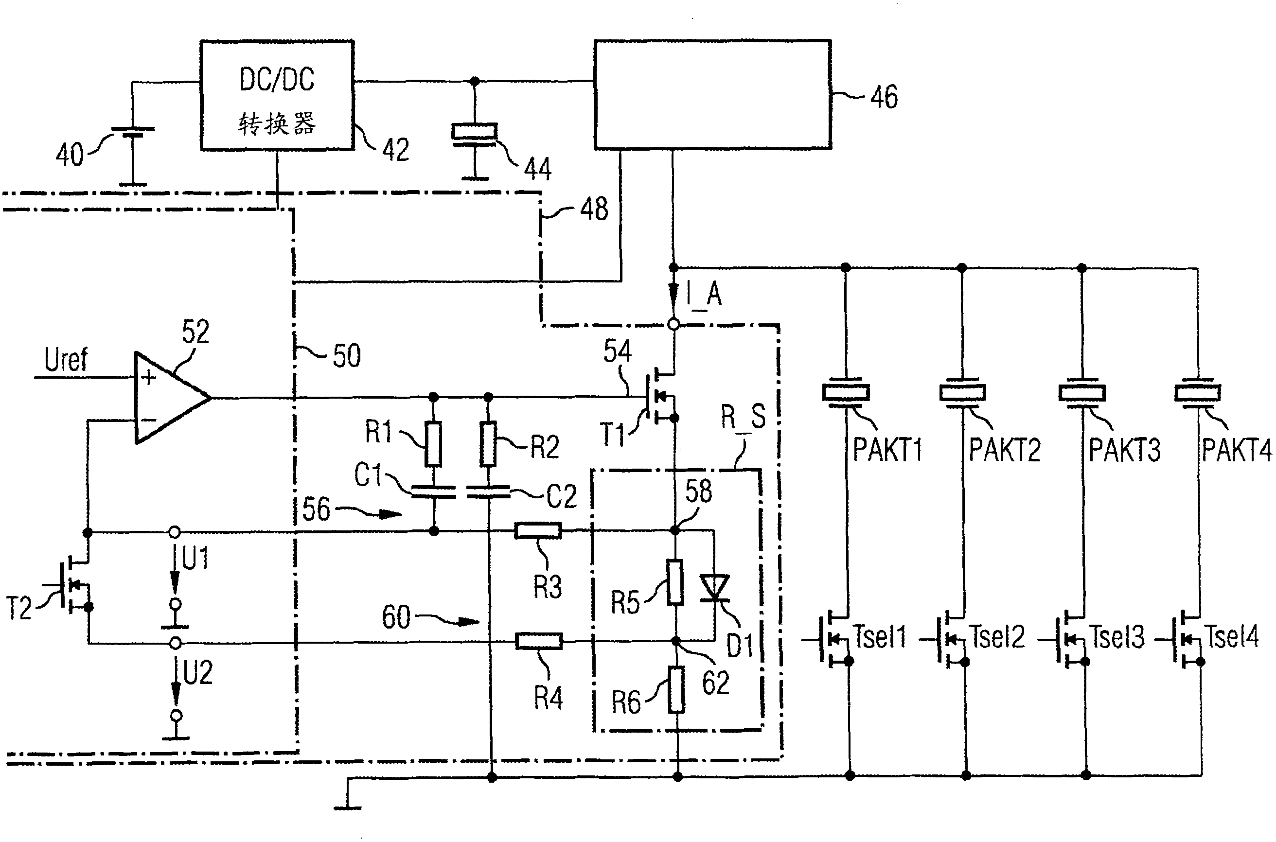 Current source, control device and method for operating said control device