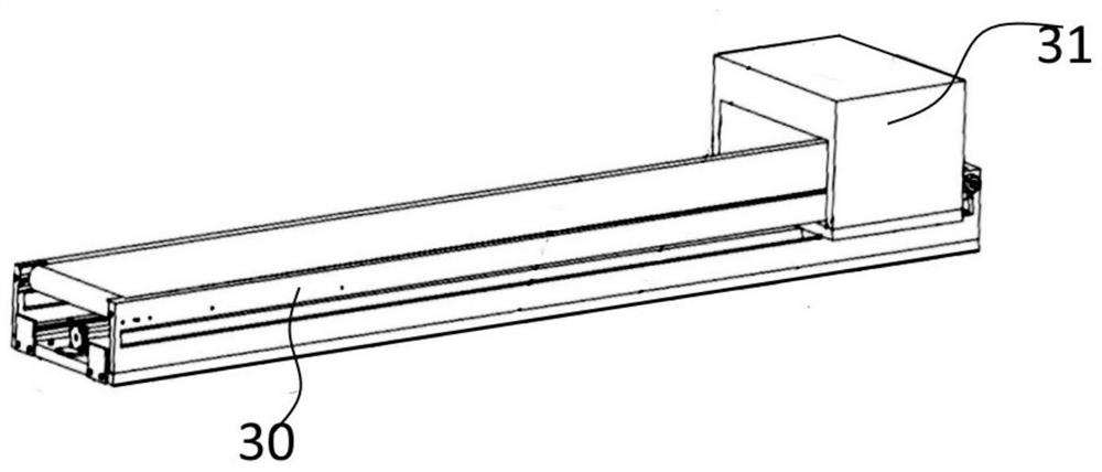 Defective battery discharging device on battery production line and working method thereof