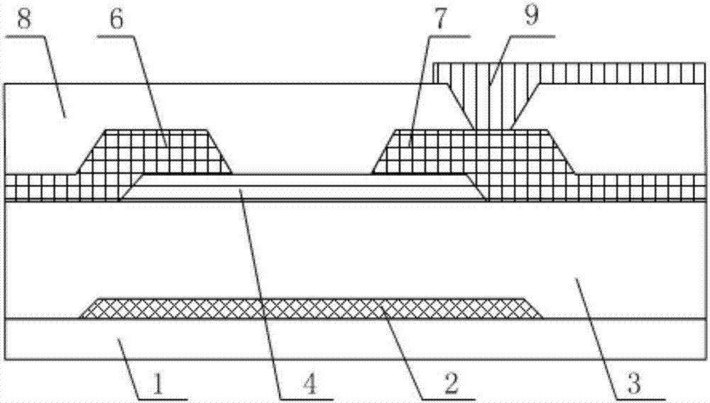 Thin film transistor, manufacturing method therefor and array substrate