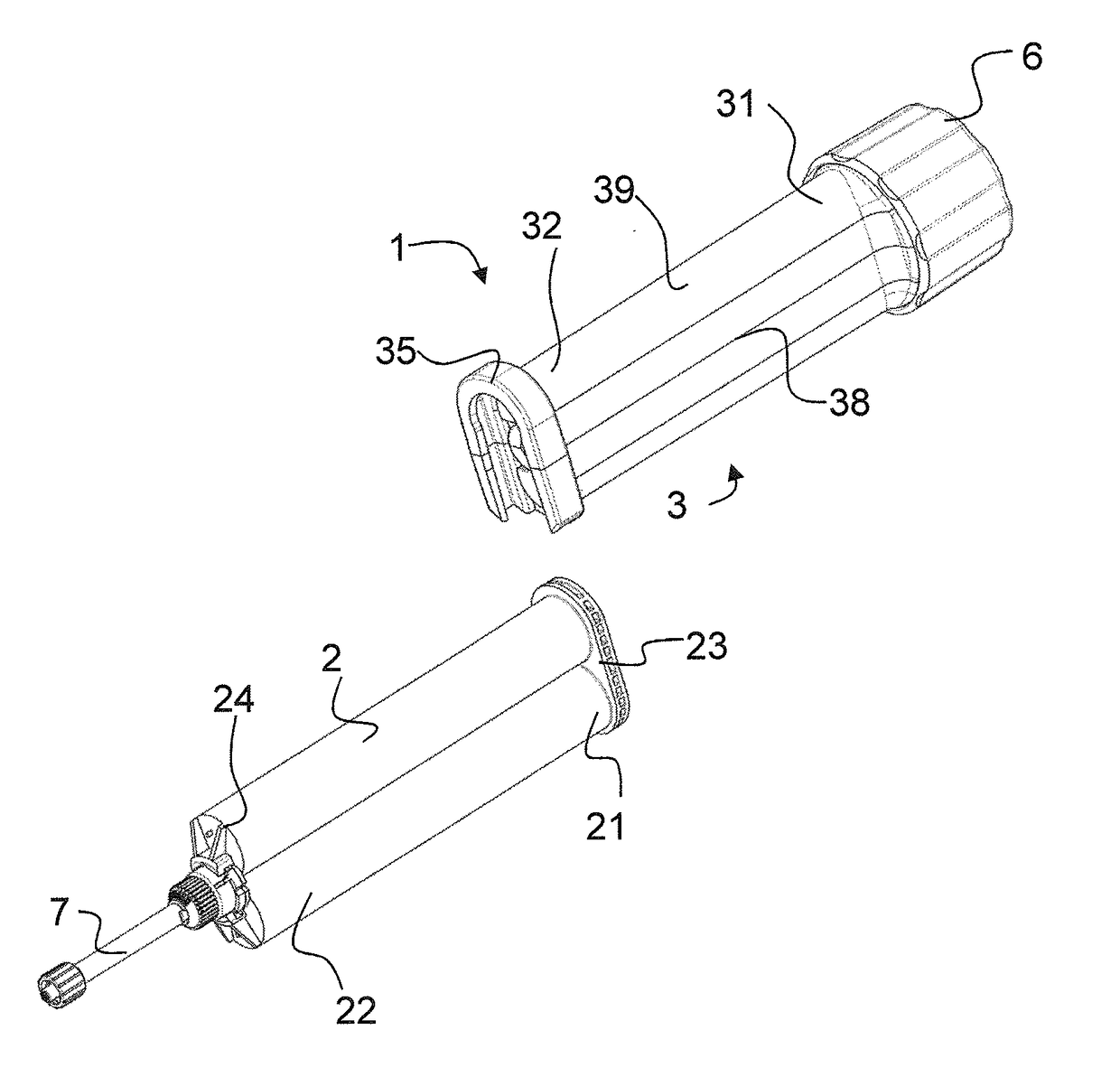 Rotary dispenser for multiple cartridge