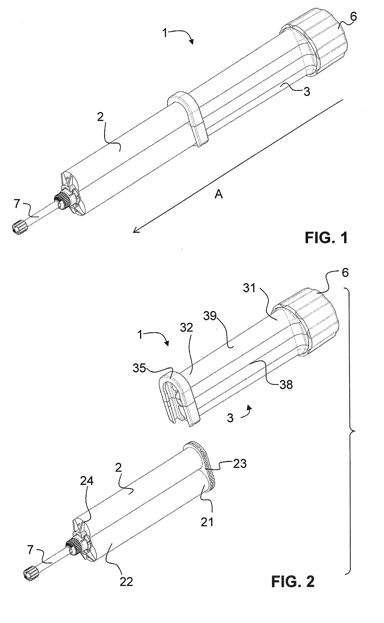 Rotary dispenser for multiple cartridge