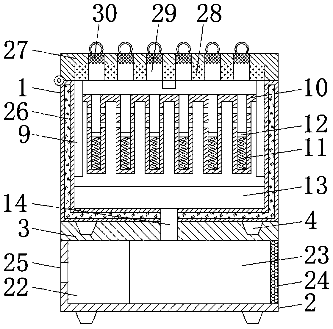 Portable 48-hole low-temperature sample storage box