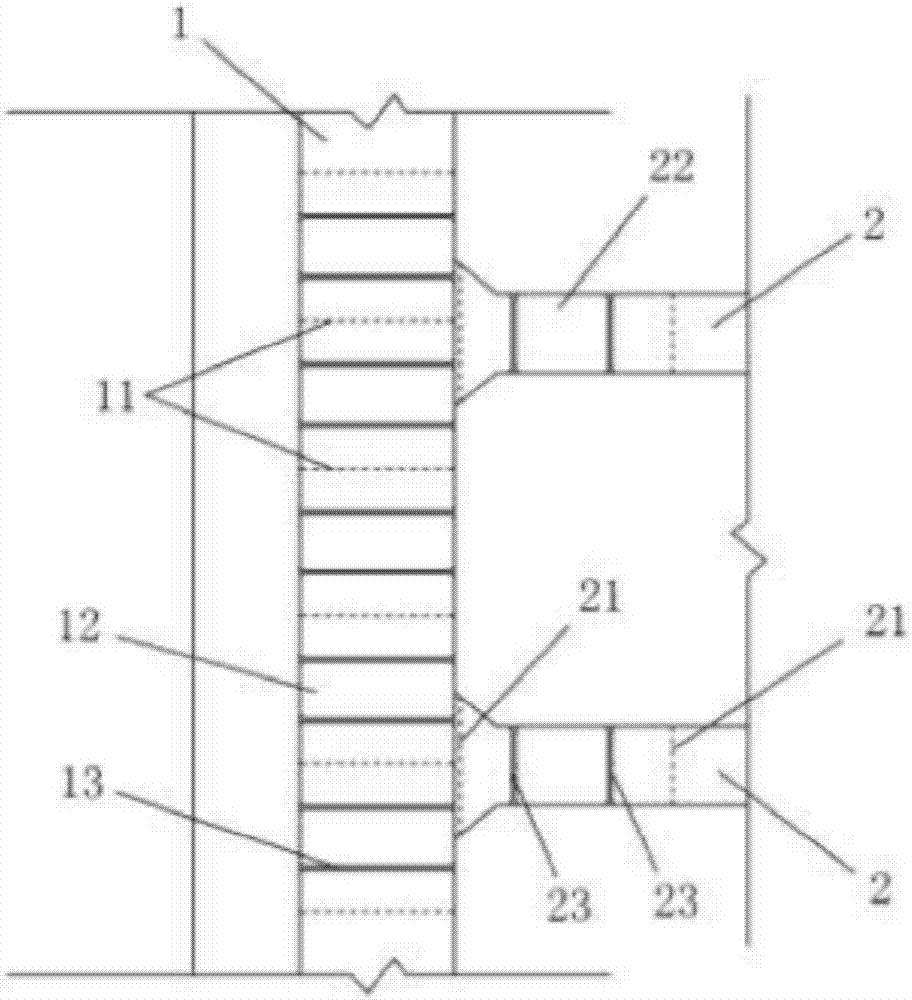 Deep foundation pit concrete supporting structure with hoisting holes being pre-formed and construction method thereof