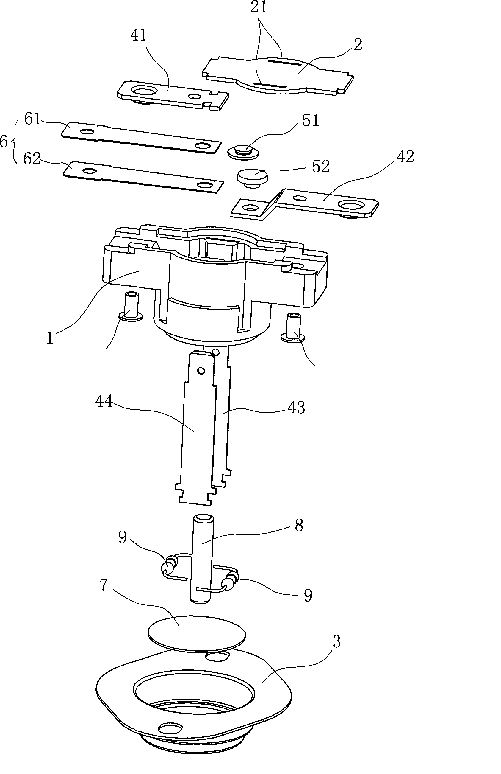 Kick type temperature controller