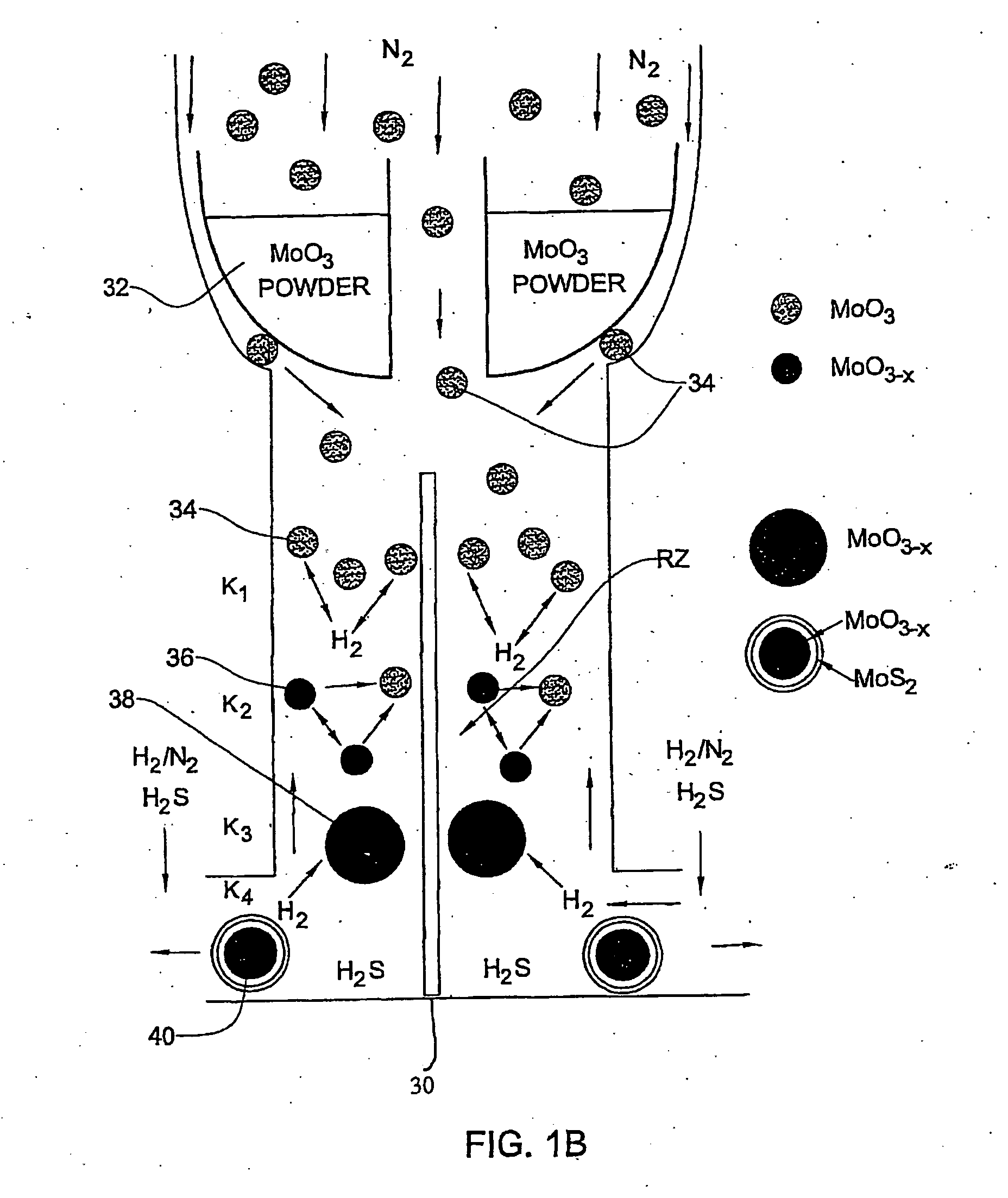 Method and apparatus for producing inorganic fullerene-like nanoparticles