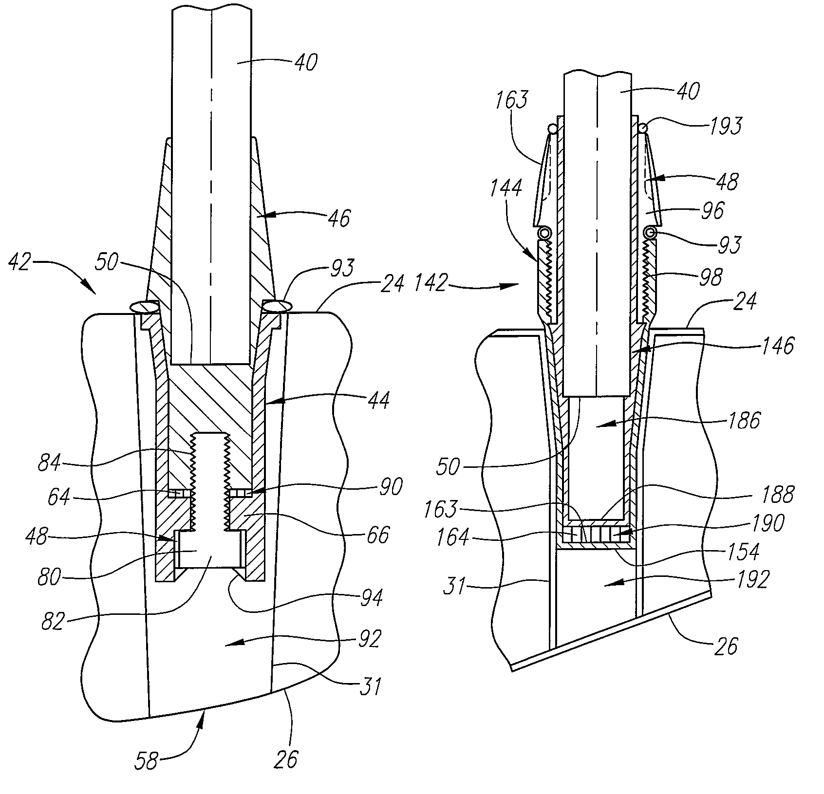 Golf club with interchangeable head-shaft connection