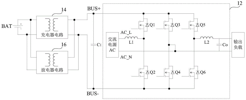 Uninterruptible power supply circuit and its control method