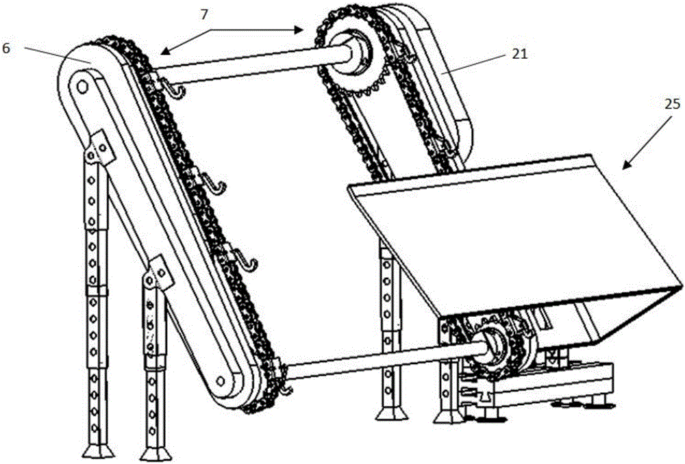 Automatic sorting and conveying device