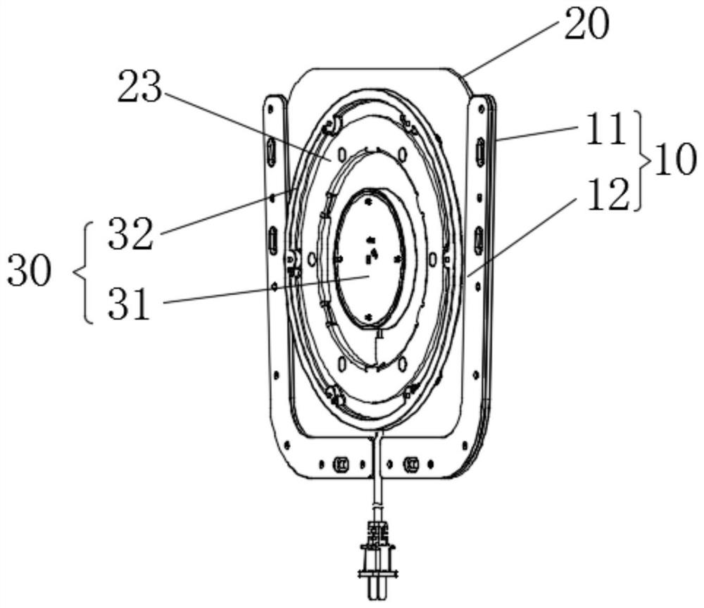 Rotary wall mounting device and wall-mounted display device