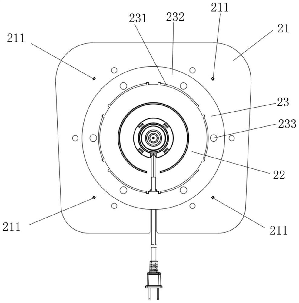 Rotary wall mounting device and wall-mounted display device