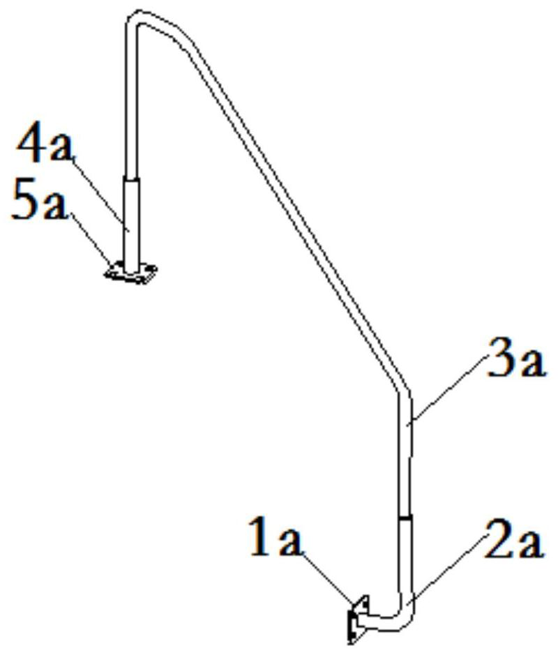 Handrail device and excavator