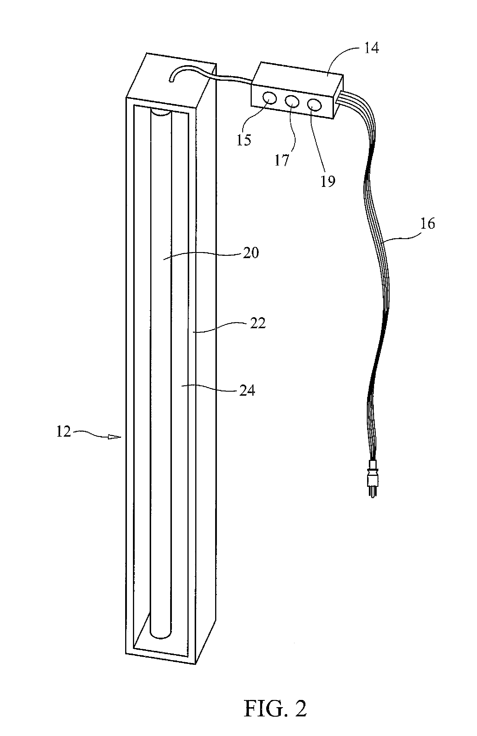 Antimicrobial ultraviolet light system for refrigerator sanitation