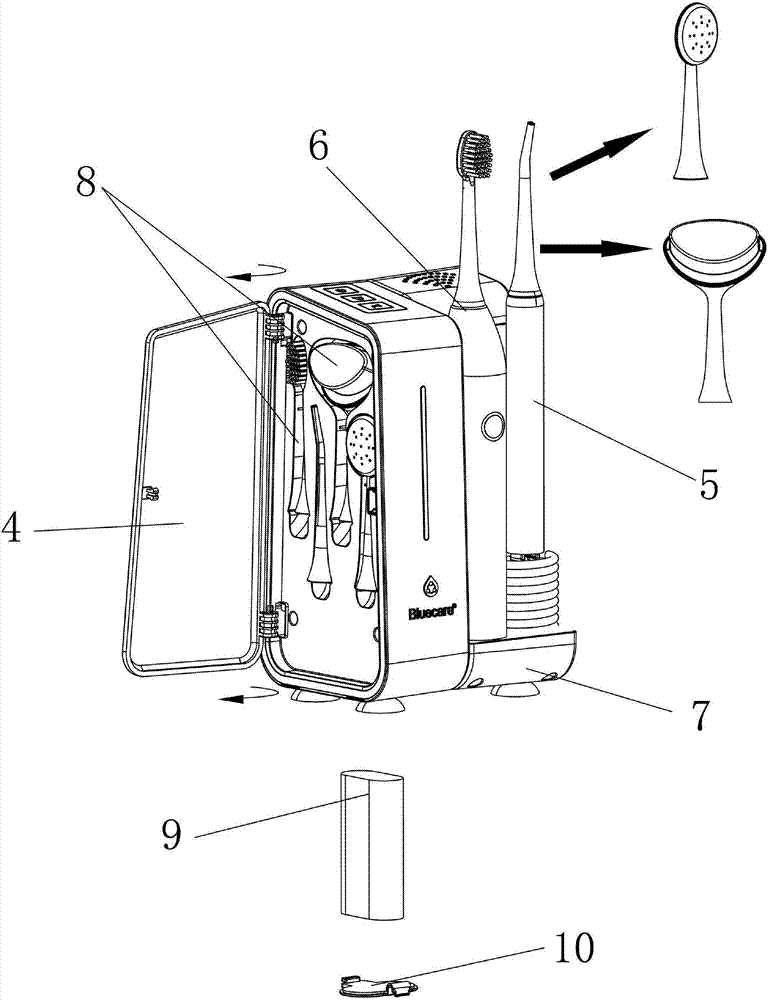 Blue oxygen water oral-care machine