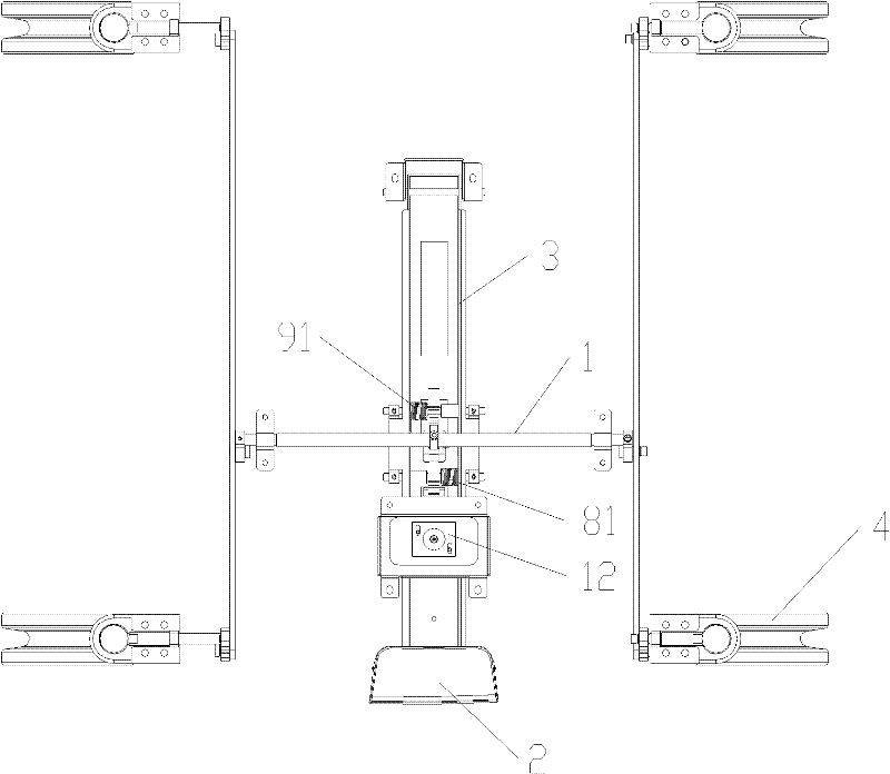 Central control brake system and trolley type movable medical equipment