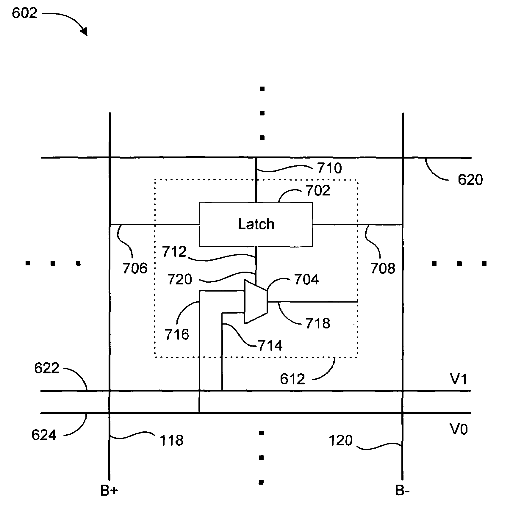 Display with multiplexed pixels