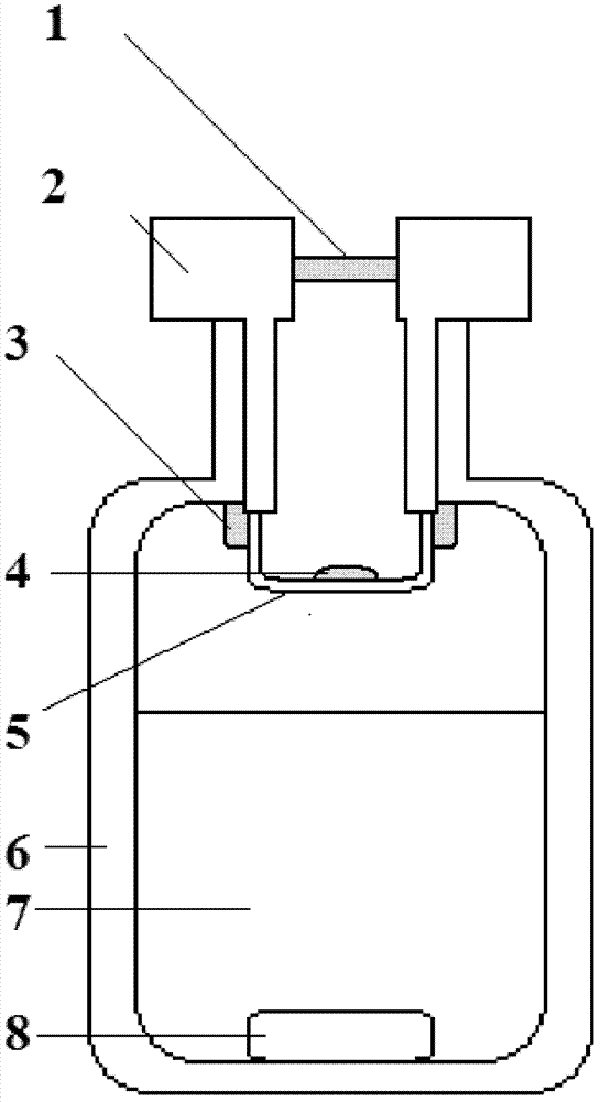 Sampling device of Karl Fischer titrator and sampling method thereof