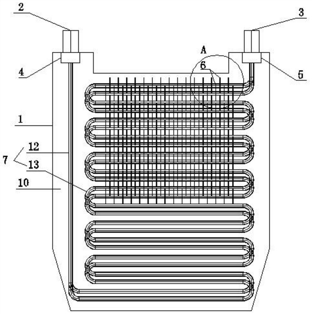 Phase change heat storage heating device capable of improving utilization rate of phase change material