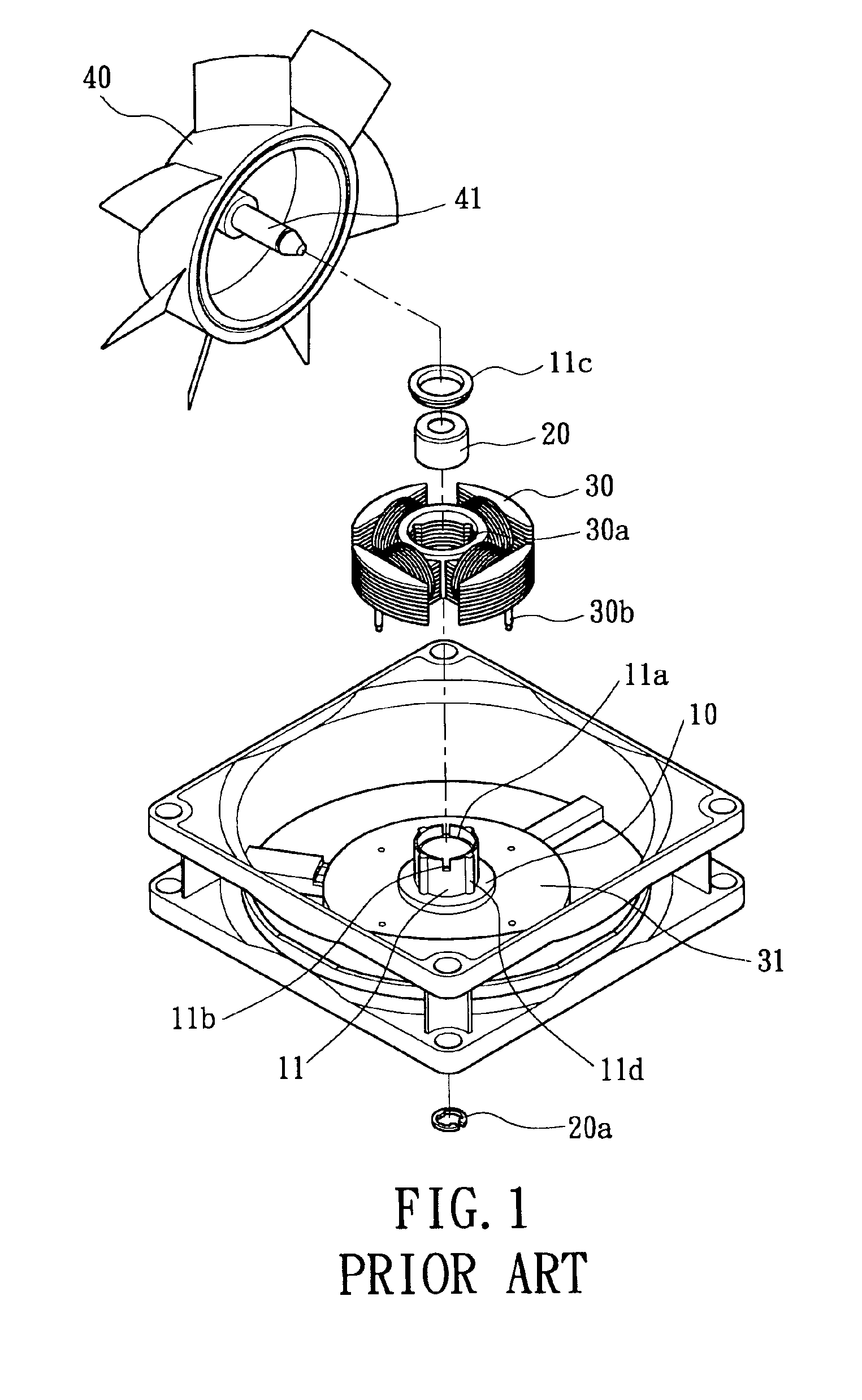 Axial tube assembly for a motor