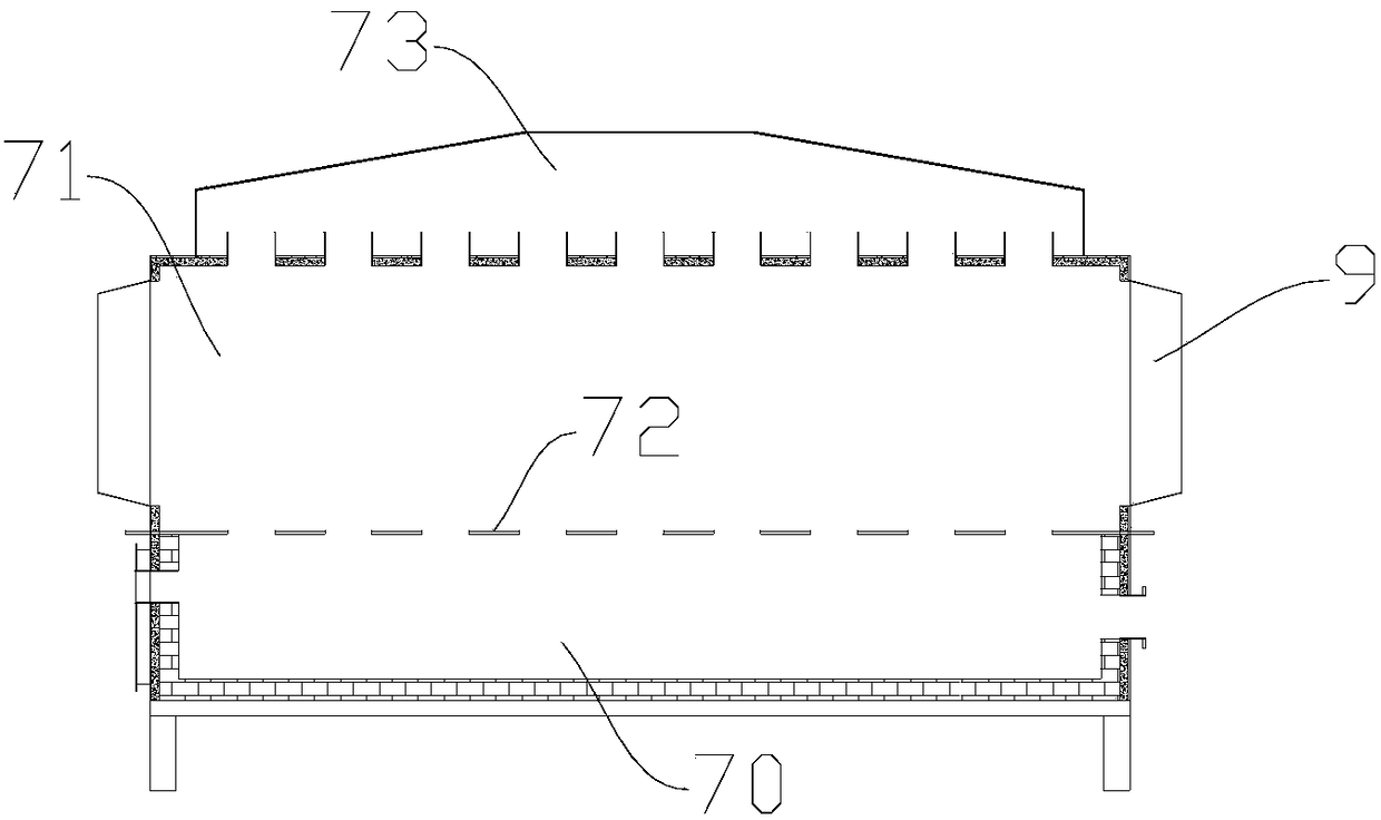 Sealing pyrolyzing furnace achieving continuous feeding and discharging