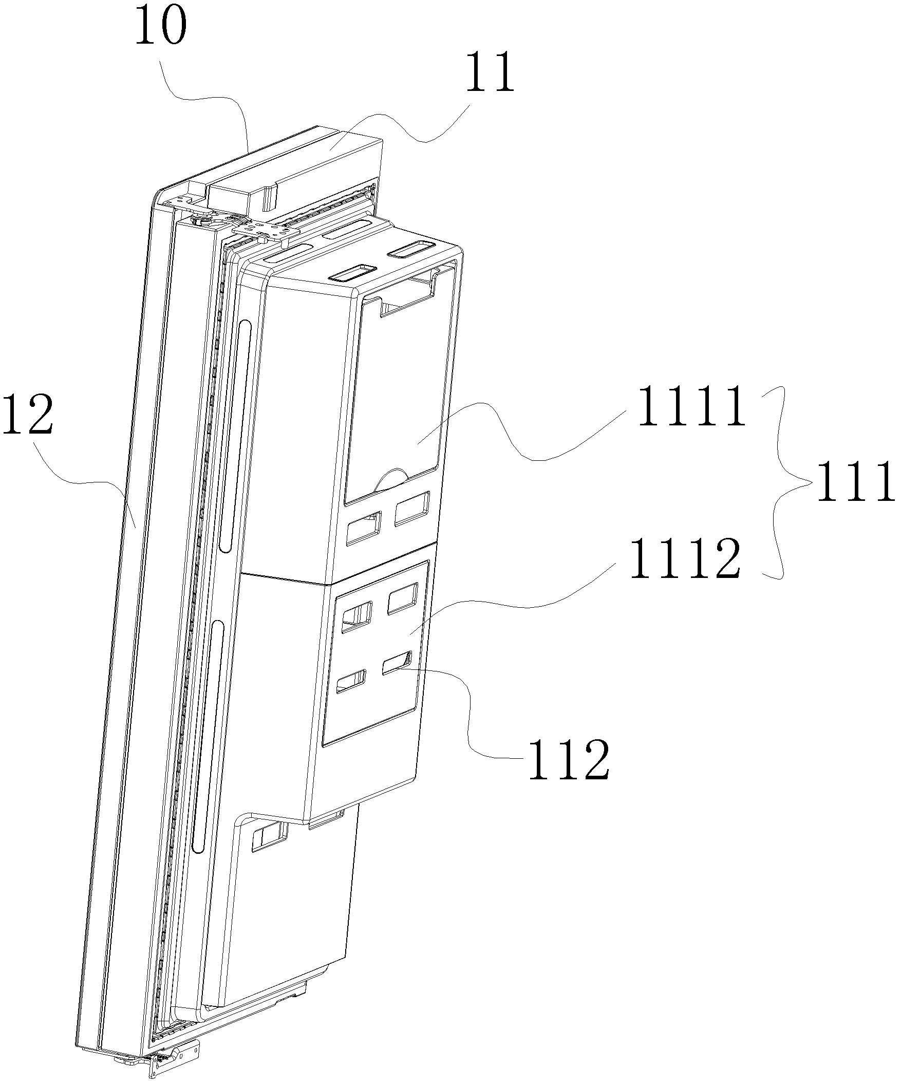 Refrigerator door body and refrigerator with same