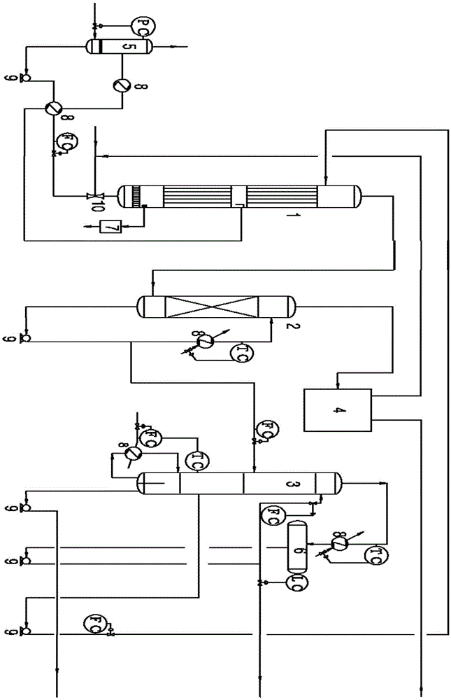 Device and method for producing ethylene through hydrogenation of high concentration acetylene