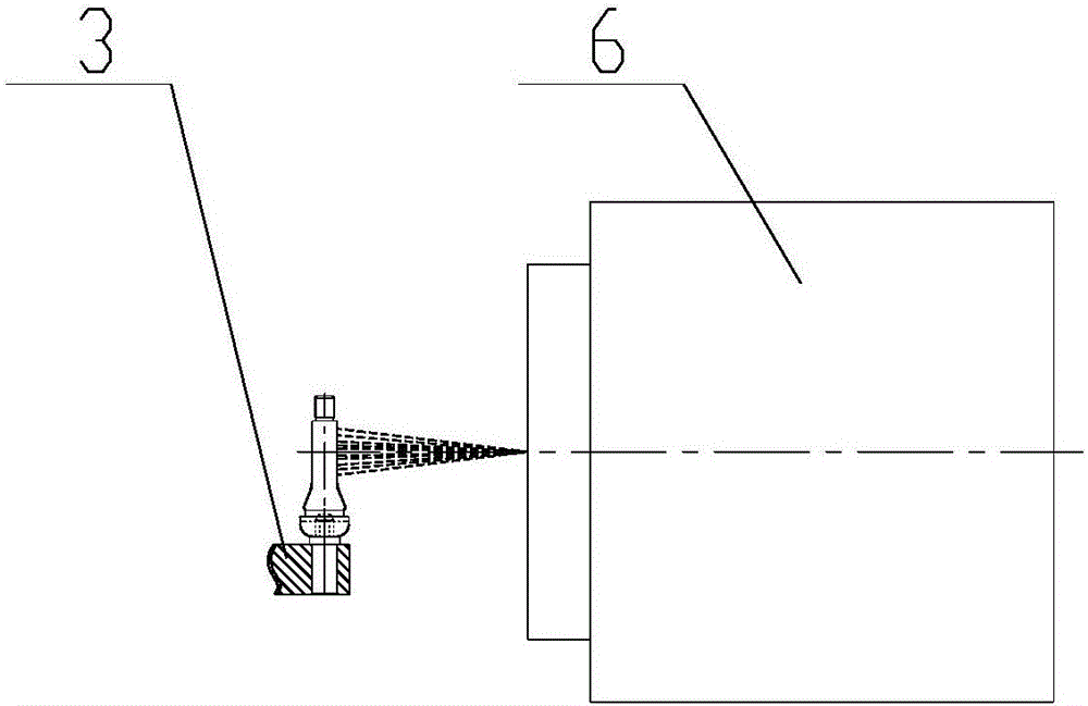 Valve stem laser marking apparatus