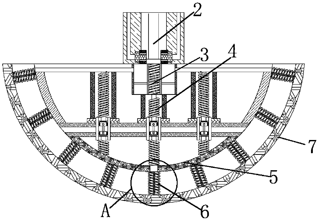 Winding device capable of keeping network cable to be automatically smoothed when being taken out