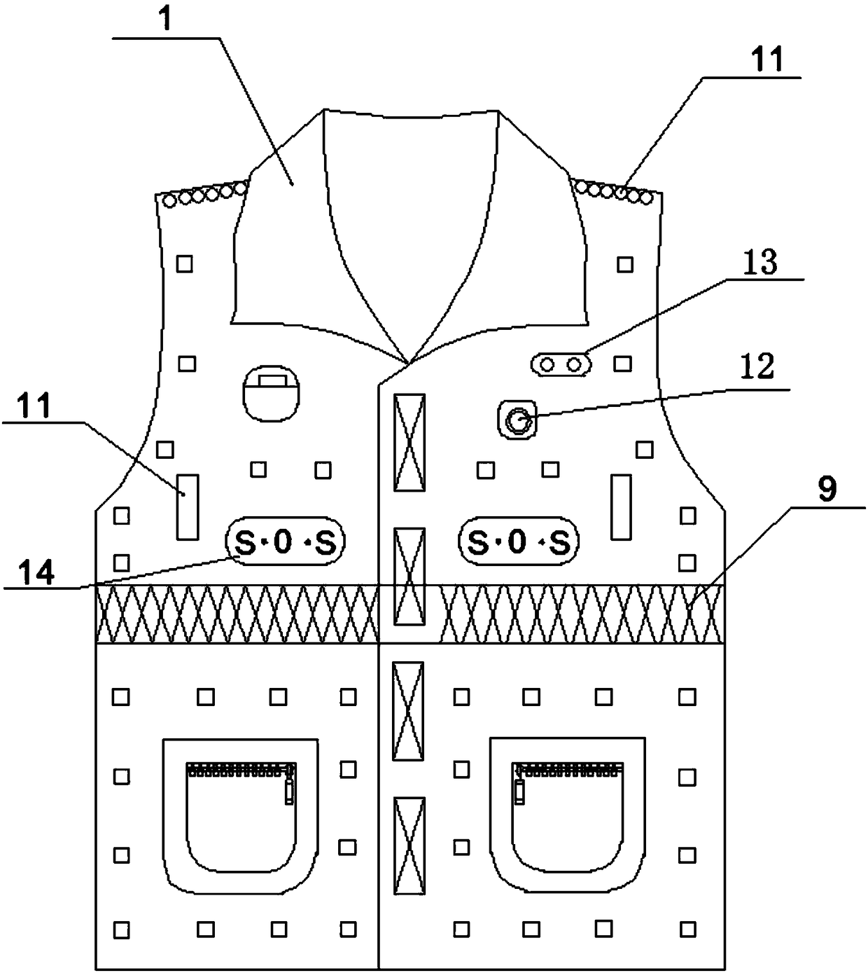 Visual impaired waistcoat