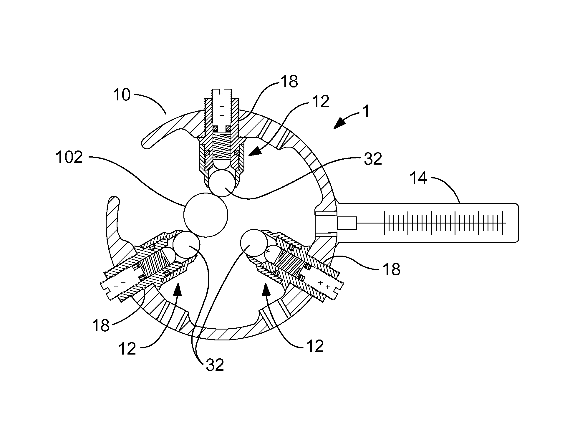 Tangent point arrow rest