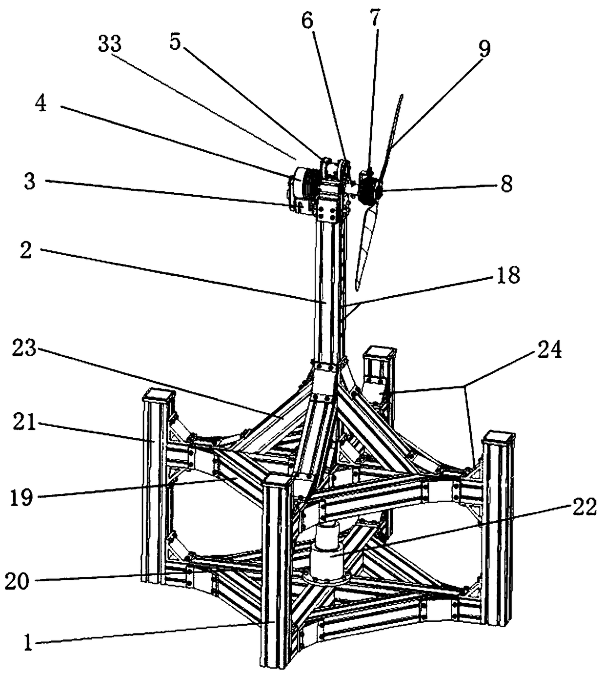 Blade performance test bench for rotorcraft