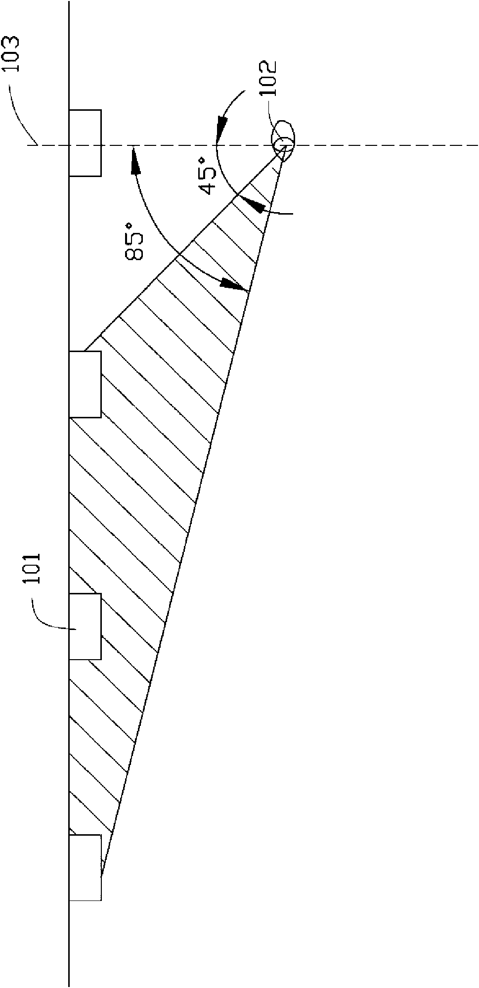 Road illumination device for preventing glare